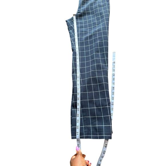 J. Jill Essential Cotton Stretch Pants Blue Pull On Straight Leg Size 16 Tall - Picture 12 of 13